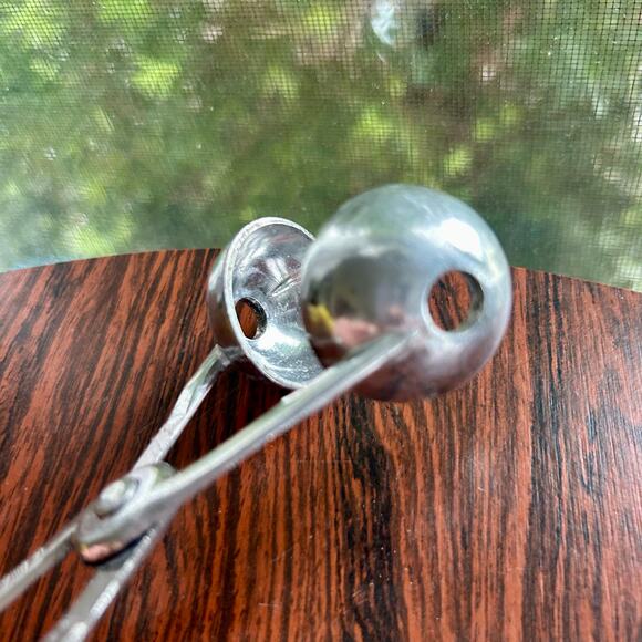 Vintage Metal Meatball Tongs – Mid Century Food Scoop Tool Taiwan Kitchen Gadget - Picture 2 of 9